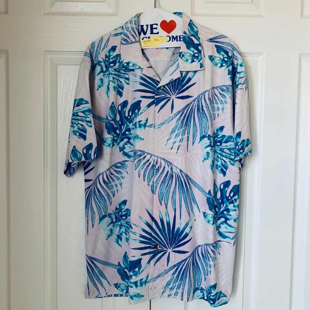 🌴🌺 Tommy Bahama 100% Silk Camp Shirt - Your Tropical Escape Awaits! 🌺🌴 XL